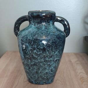 Elegant Blue and Black Vase
